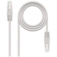 CABLE RED LATIGUILLO RJ45 CAT.6 UTP AWG24 GRIS 1.0 M