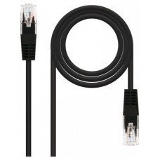 CABLE RED LATIGUILLO RJ45 CAT.6 UTP AWG24 NEGRO 2.0 M