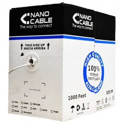 Nanocable Bobina Cable RJ45 CAT6 FTP 305 M Cobre