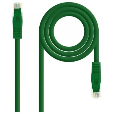 CABLE DE RED LATIGUILLO RJ45 UTP CAT6A AWG24 LSZH 0.30 M VERDE NANOCABLE (Espera 4 dias)