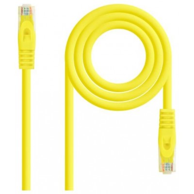 CABLE RED LATIGUILLO RJ45 CAT.6A LSZH UTP AWG24, 0.30M AMARILLO NANOCABLE (Espera 4 dias)