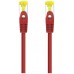 CABLE DE RED LATIGUILLO RJ45 SFTP CAT6A AWG26 0.25 M ROJO NANOCABLE (Espera 4 dias)