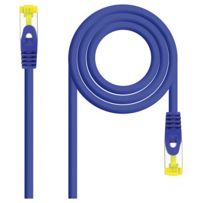 CABLE DE RED LATIGUILLO RJ45 SFTP CAT6A AWG26 2 M AZUL NANOCABLE (Espera 4 dias)