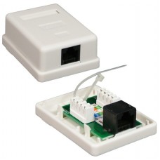 ROSETA DE SUPERFICIE PARA RJ45 CAT.5E UTP 1 TOMA