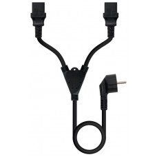 NANOCABLE Cable alimentacion CEE7/M - 2xC13/H, 3 m