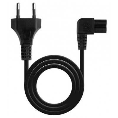 Nanocable Cable Alim. forma 8 Acodado CEE7/C7 1.8m
