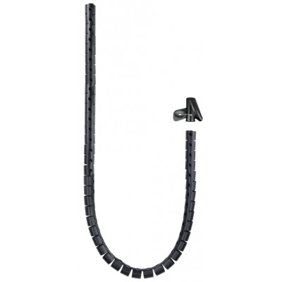 ORGANIZADOR CABLE FLEXIBLES 25MM 1.0M NEGRO NANOCABLE