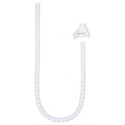 ORGANIZADOR DE CABLES FLEXIBLE 25MM 1 M BLANCO NANOCABLE (Espera 4 dias)