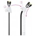 ORGANIZADOR DE CABLES FLEXIBLE 25MM 1 M BLANCO NANOCABLE (Espera 4 dias)