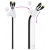 ORGANIZADOR DE CABLES FLEXIBLE 25MM 2 M BLANCO NANOCABLE (Espera 4 dias)