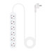 Nanocable Regleta de Enchufes 6 Tomas 1.4 m Blanco