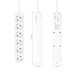 Nanocable Regleta de Enchufes 6 Tomas 1.4 m Blanco