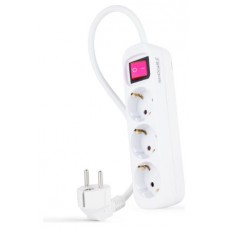 Regleta de Enchufes con 3 Tomas con Interruptor, 1.4