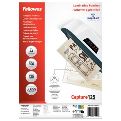PACK 500 FUNDAS PLASTIFICAR 125 MICRAS BRILLO A4 (216X303 MM) FELLOWES 100144249 (Espera 4 dias) PACK 500 FUNDAS PLASTIFICAR 125 MICRAS BRILLO A4 (216X303 MM) FELLOWES 100144249 (Espera 4 dias)