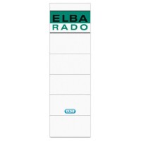 BOLSA DE 10 ETIQUETAS ARCHIVADOR PALANCA AUTOADHESIVAS ANCHA (8CM) COLOR BLANCO ELBA 100420947 (Espera 4 dias)