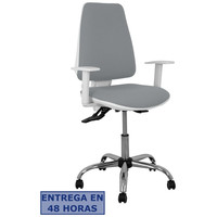 PIQUERAS Y CRESPO Silla Elche blanca asincro bali gris brazos regulables ruedas de parque PIQUERAS Y CRESPO Silla Elche blanca asincro bali gris brazos regulables ruedas de parque
