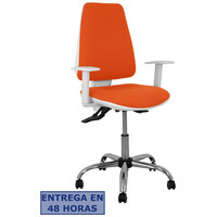 PIQUERAS Y CRESPO Silla Elche blanca asincro bali naranja oscuro brazos regulables ruedas de parque PIQUERAS Y CRESPO Silla Elche blanca asincro bali naranja oscuro brazos regulables ruedas de parque