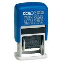 SELLO DE ENTINAJE S 120/W FORMULA 4MM ESPAÑOL AZUL/NEGRA COLOP 104894 (Espera 4 dias)