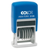 SELLO DE ENTINAJE S 126 NUMERADOR 4MM AZUL/NEGRA COLOP 104941 (Espera 4 dias)