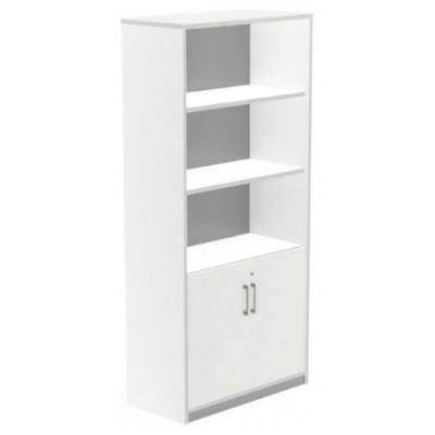 ARMARIO ALTO CON PUERTAS BAJAS 195X90X45 ESTRUCTURA BLANCA/PUERTAS BLANCO ROCADA 1103AW04 (Espera 4 dias)