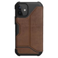 UAG APPLE  IPHONE 12 MINI METROPOLIS LEATHER BROWN (Espera 4 dias)