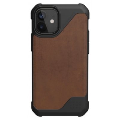 UAG APPLE  IPHONE 12 MINI METROPOLIS LT LEATHER BROWN (Espera 4 dias)