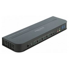 KVM Delock Conmutador HDMI 4x1 KVM 4K 60 Hz con USB 3.0 y audio (Espera 4 dias)