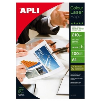 PAQUETE 100 HOJAS PAPEL FOTO GLOSS 210G. A4 APLI 11833 (Espera 4 dias) PAQUETE 100 HOJAS PAPEL FOTO GLOSS 210G. A4 APLI 11833 (Espera 4 dias)
