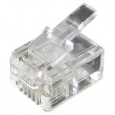 Kit 100 Conectores Rj9 4p4c Equip 121111