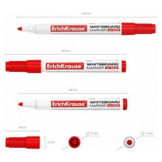 MARCADOR PIZARRA BLANCA W-500, COLOR: ROJO ERICH KRAUSE 12847 (MIN12) (Espera 4 dias)