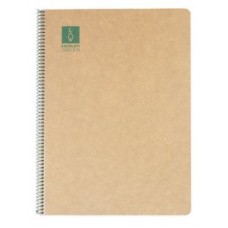 CUADERNO ESPIRAL DIN-A5 RECICLADO FSC 50 HOJAS 80G. HORIZONTAL CON MARGEN.GREEN ESCOLOFI 130210704 (MIN5) (Espera 4 dias)