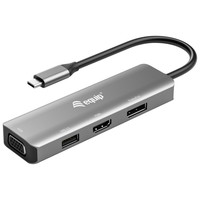 DOCKING USB-C EQUIP 133485 A 1xHDMI 4K 1xDISPLAYPORT