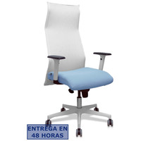 PIQUERAS Y CRESPO Sillon Sahuco blanco bali azul cielo brazos blancos base blanca ruedas parque 65mm