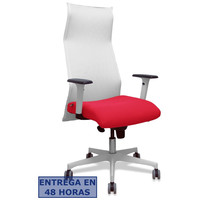 PIQUERAS Y CRESPO Sillon Sahuco blanco bali rojo brazos blancos base blanca ruedas parque 65mm PIQUERAS Y CRESPO Sillon Sahuco blanco bali rojo brazos blancos base blanca ruedas parque 65mm