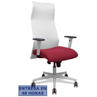 PIQUERAS Y CRESPO Sillon Sahuco blanco bali granate brazos blancos base blanca ruedas parque 65mm PIQUERAS Y CRESPO Sillon Sahuco blanco bali granate brazos blancos base blanca ruedas parque 65mm