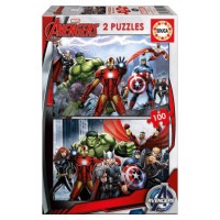 PUZZLE 2x100 AVENGERS DE 6-8 AÑOS EDUCA BORRAS 15771 (Espera 4 dias)