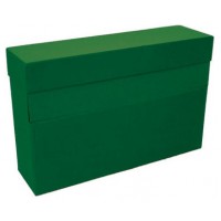 CAJA TRANSFERENCIA A4 CARTON FORRADO EN GELTEX (35X25,5X 11 CM) VERDE MARIOLA 1675VE (Espera 4 dias)