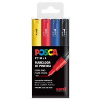 ESTUCHE 4 UDS. PC1M BASIC POSCA UNIBALL 182634668 (Espera 4 dias)