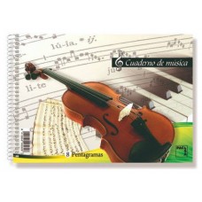 CUADERNO BLOCKS DE MUSICA 80 GRS. 4º (155X215MM.) 20 HOJAS 6 PENTAGRAMAS PACSA 18803 (MIN20) (Espera 4 dias)