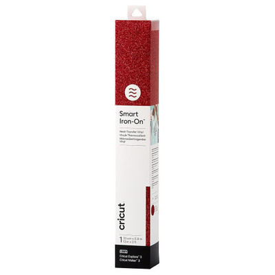 CRICUT SMART IRON-ON 33X91CM (GLITTER RED) (Espera 4 dias) CRICUT SMART IRON-ON 33X91CM (GLITTER RED) (Espera 4 dias)