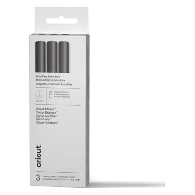 CRICUT SET DE BOLÍGRAFOS DE PUNTA EXTRAFINA , 0,3 MM (3 UDS.) + ADAPTADOR (Espera 4 dias) CRICUT SET DE BOLÍGRAFOS DE PUNTA EXTRAFINA , 0,3 MM (3 UDS.) + ADAPTADOR (Espera 4 dias)