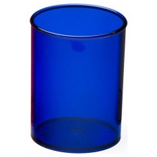 CUBILETE DE PLASTICO 78 MM. DIAMETRO X 100 MM. ALTO TRANSPARENTE AZUL OSCURO FAIBO 205-52 (MIN10) (Espera 4 dias)