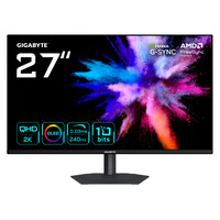 GIGABYTE GO27Q24A Monitor Gaming OLED 27&rdquo; 2K QHD - 2560 x 1440, 240Hz, 0.03ms, 400 cd/m&sup2;, FreeSync Premium, G-Sync Compatible, HDMI 2.1, DisplayPort 1.4 (Espera 4 dias)