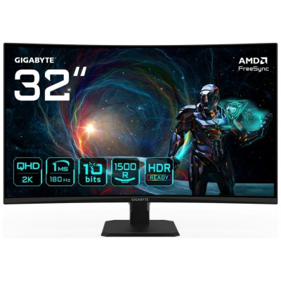 MONITOR GAMING GIGABYTE GS32QCA EK  31.5" 2560X1440 QHD