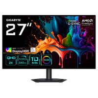 GIGABYTE MO27Q28G Monitor Gaming OLED 27" QHD - 2560 x 1440, 280Hz, 0,03ms, 335 cd/m&sup2;, Display HDR True Black 500, HDMI 2.1, DisplayPort 1.4 (Espera 4 dias)