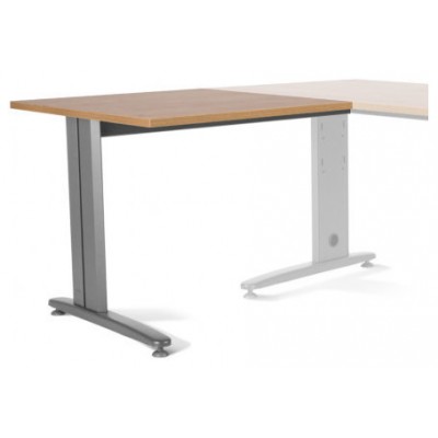 ALA PARA MESA DE OFICINA SERIE METAL 100X60 GRIS / ROBLE ROCADA 2102AC08 (Espera 4 dias)