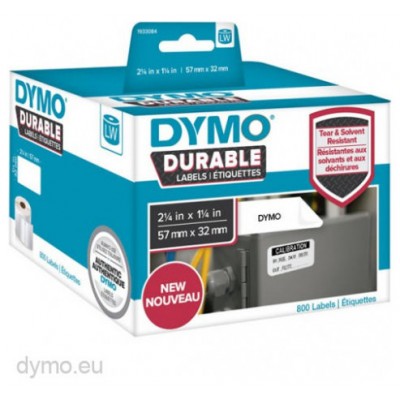 ROLLO 800 ETIQUETAS PLASTICAS LW DURABLE 57MM X 32MM DYMO 2112289 (Espera 4 dias)