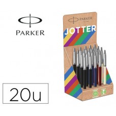 EXPOSITOR 20 UDS JOTTER ORIGINALS RECICLADOS - COLORES CLÁSICOS PARKER 2190110 (Espera 4 dias)