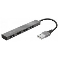 Hub Usb 2.0 Trust Halyx Aluminium A 4xusb-a 2.0