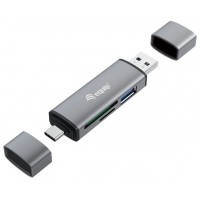 Card Reader Externo Equip Usb 3.0 Doble Conexion Usb &
